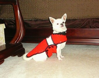 Team Spirit Dog Sweater, Dog Clothes, Made to Order, Your Choice of Team, Custom Fit, Extra Small/Small/Medium/Large/Extra Large