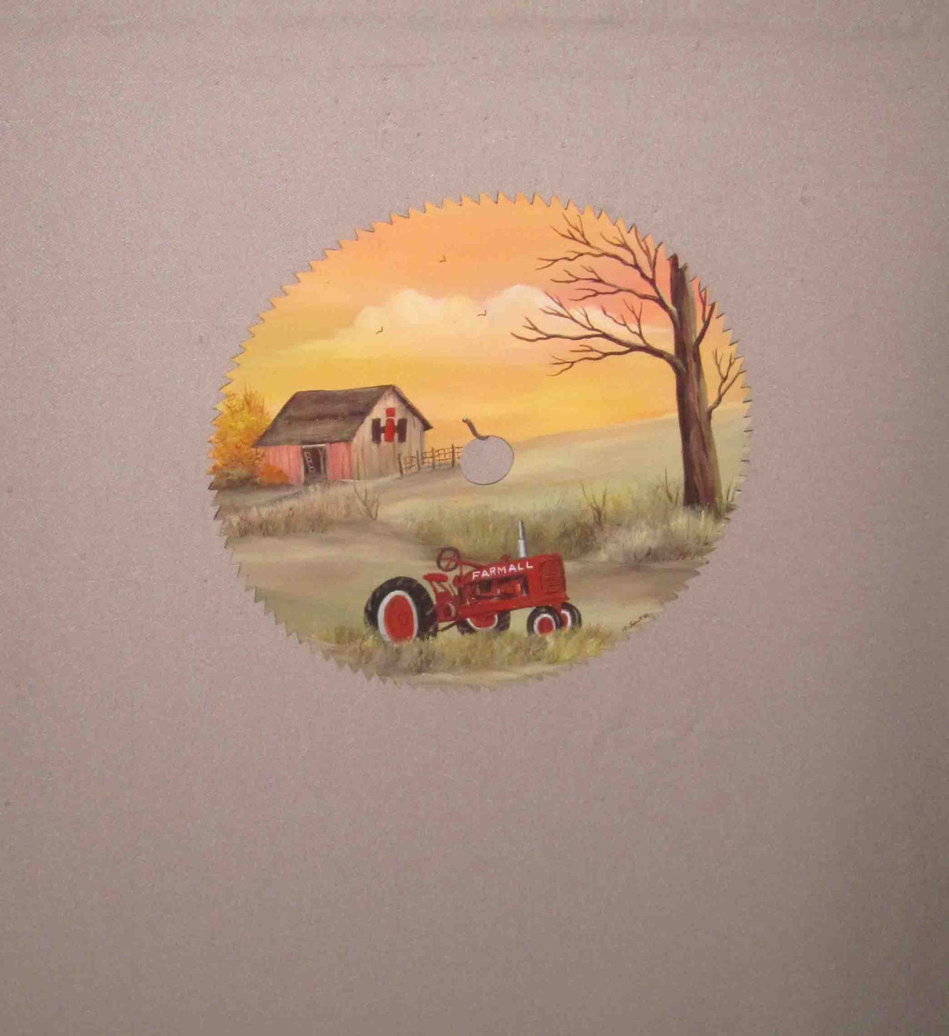 Hand Painted Saw Blade Fall Farm Scene With Farmall Tractor   Il Fullxfull.723269844 9zht 