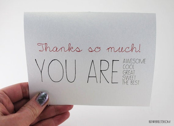Unique Thank You Cards thank you card / blank inside thank you / bulk thank you / Unique Thank You Cards thank you card / blank inside thank you / bulk thank you /