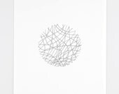 ORIGINAL Drawing_ knots_china ink on paper_9,45" x 12,6"