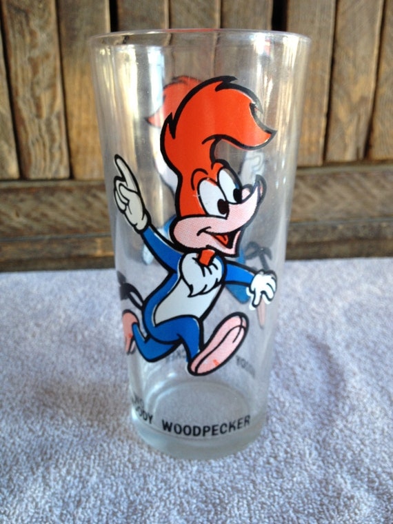 woody woodpecker pepsi glass