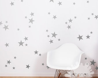 3 Size Star Wall Decal / Star Decal / Gold stars decal / 69 Stars Pattern Wall Decal / Kids Room Decal / Nursery decal / Home Decor,gift