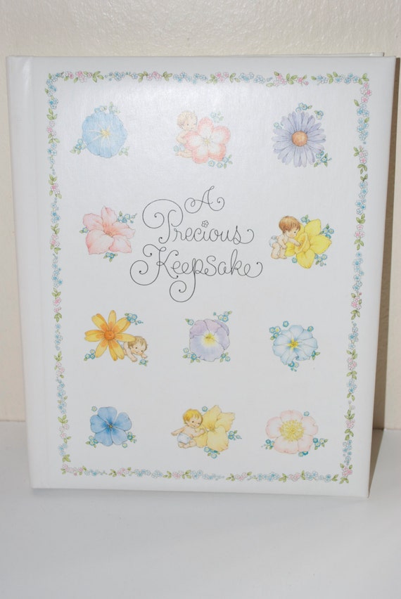 Vintage Hallmark Baby Book Album A Precious by MissBargainHuntress