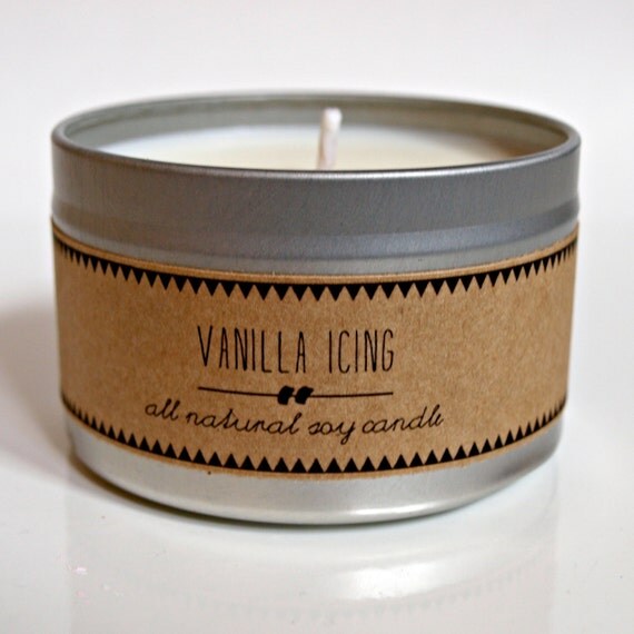 VANILLA ICING. 8 oz Candle. Soy Candle. Natural Candle. Scented Candle