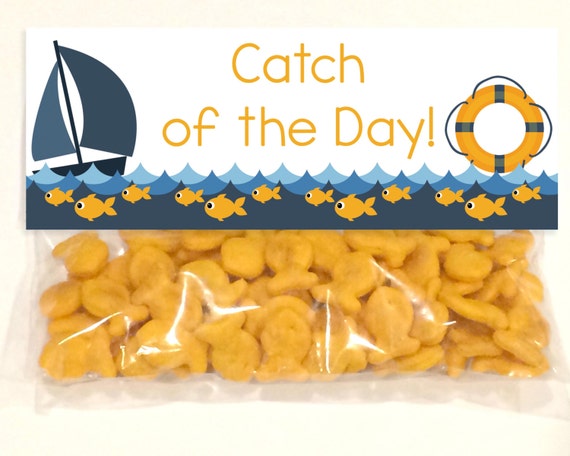 Catch of the Day Thanks for Sailing By PRINTABLE Treat Bag