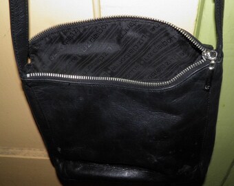 Vintage LIz Claiborne Leather Purse with Zippers