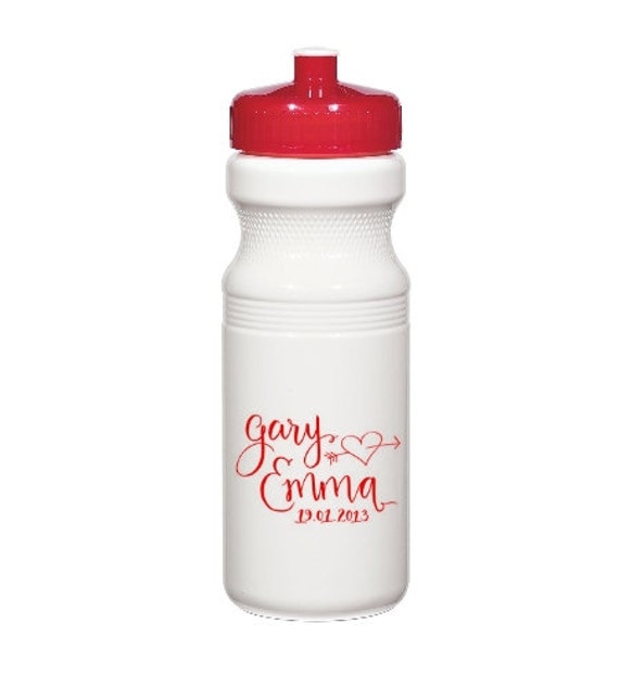 100 Wedding Favor Water Bottles Personalized by INeedPromotionals