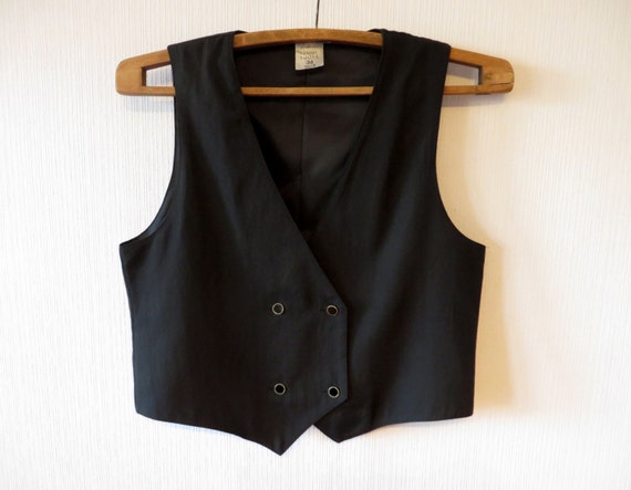 womens black vest tops uk