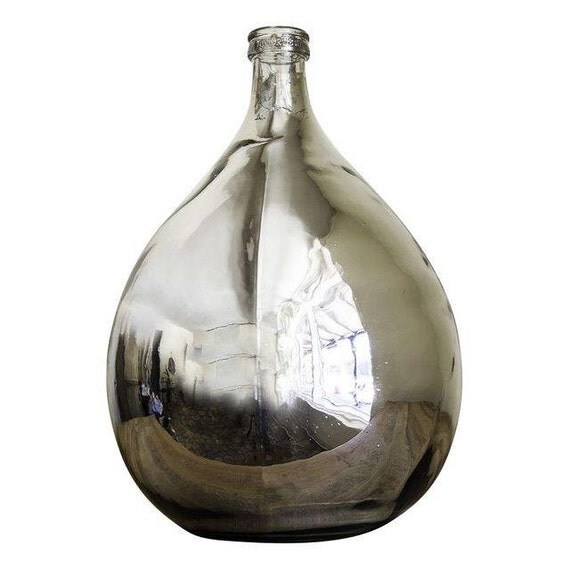 RESERVEDMercury Glass Wine Vessel