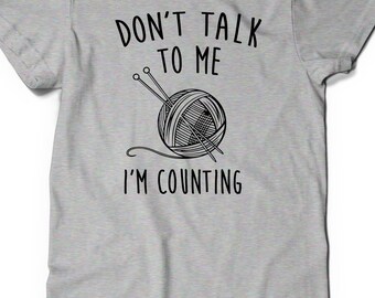 Funny Knitting Crochet T Shirt Tee Mothers Day Womens Ladies Funny Gift Present Yarn Crocheter Knitting Knit Knitter Birthday Hook Hooker