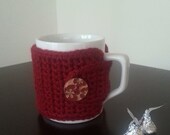 Coffee Mug Cozy Crochet Mug Cozy Valentines Day Gift NandysNook