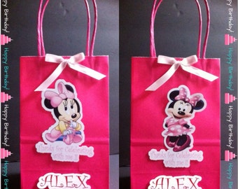 Minnie Mouse Red Favor Party Bags
