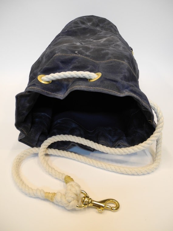 Heavy Duck Canvas Cinch Top Bag Backpack Sling Ditty by TheoHenry