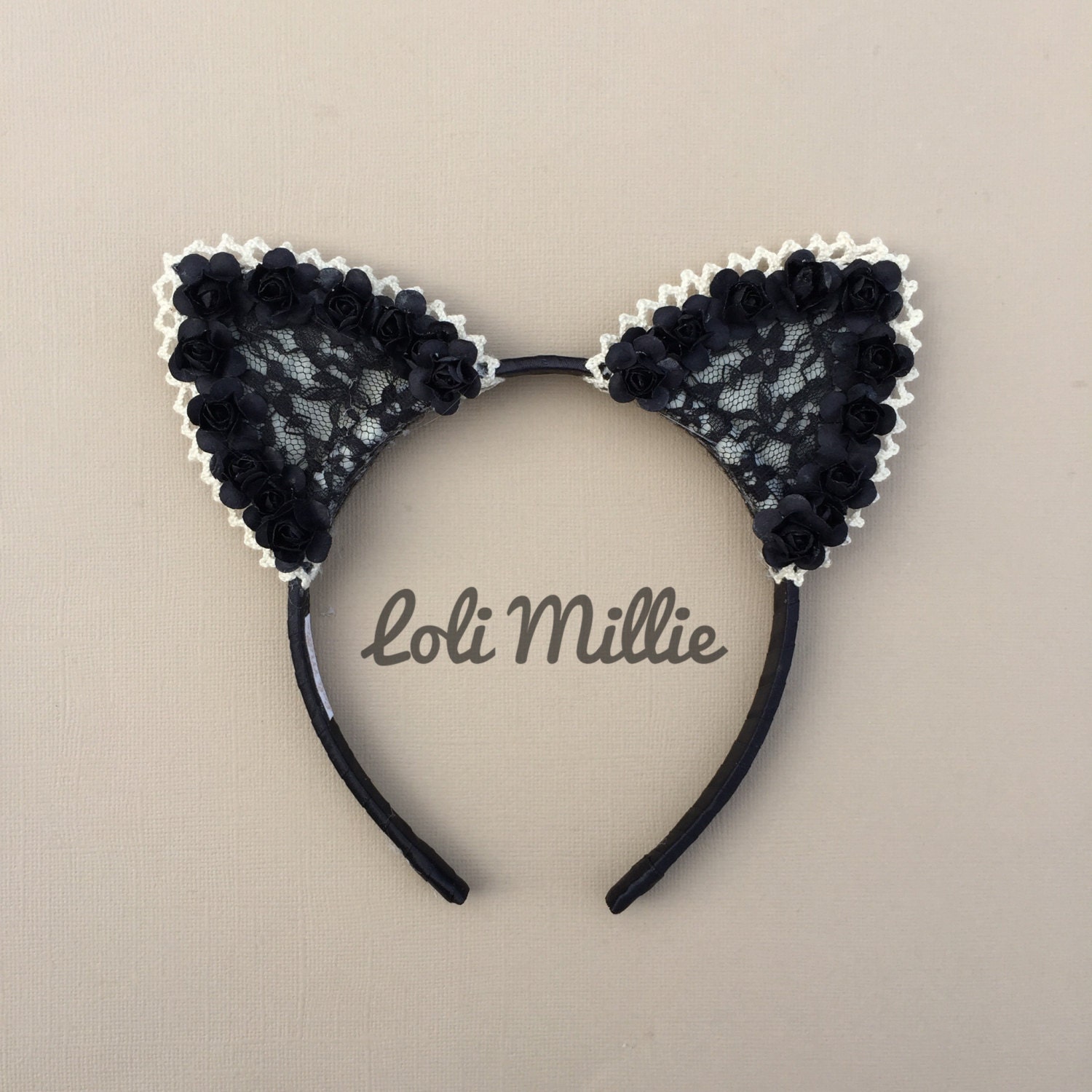 READYTOSHIP The Classic Floral Cat Ears Kawaii Nekomimi