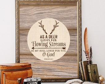 Psalm 42 1 | Etsy