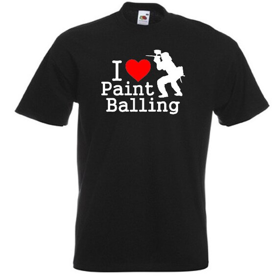I Love Paintballing T-Shirt Joke Funny Tshirt Tee Shirt Paint Balling Paintball