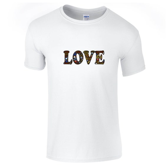 LOVE T-shirt Premium quality cotton adult t shirt by Printoid