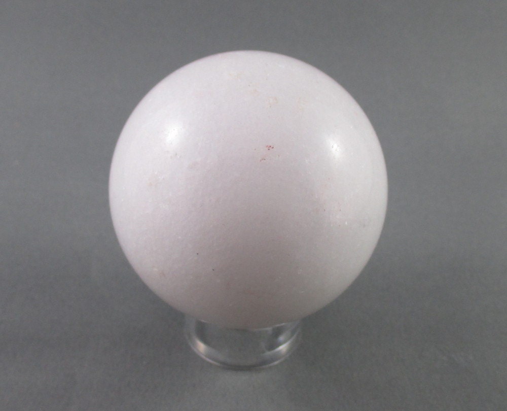 White Marble Stone Sphere Healing Crystals and Stones Rocks