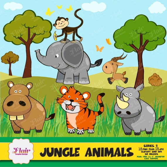 jungle animals clipart baby animals safari clipart zoo