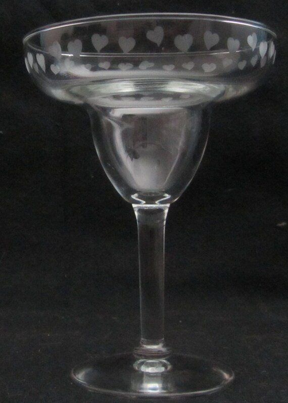 Margarita Glasses Etched