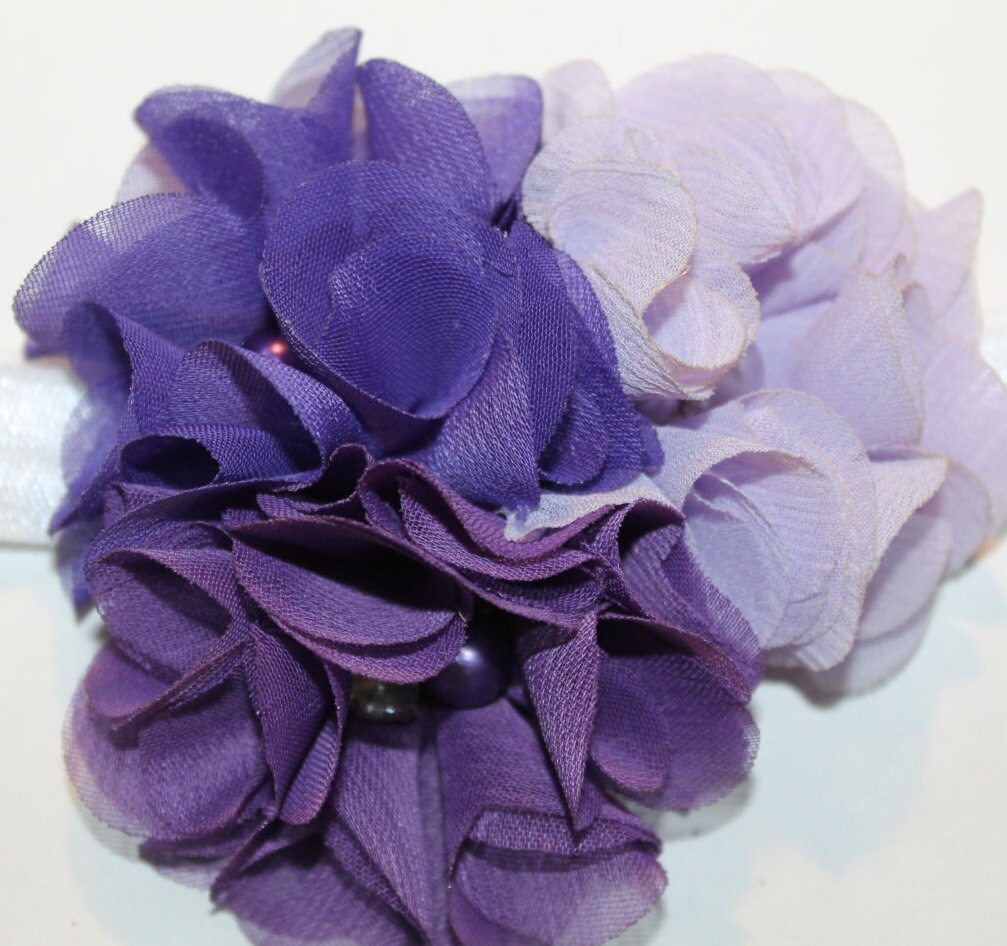 Purple Headband Light Purple Headband Dark Purple by AuntieLove