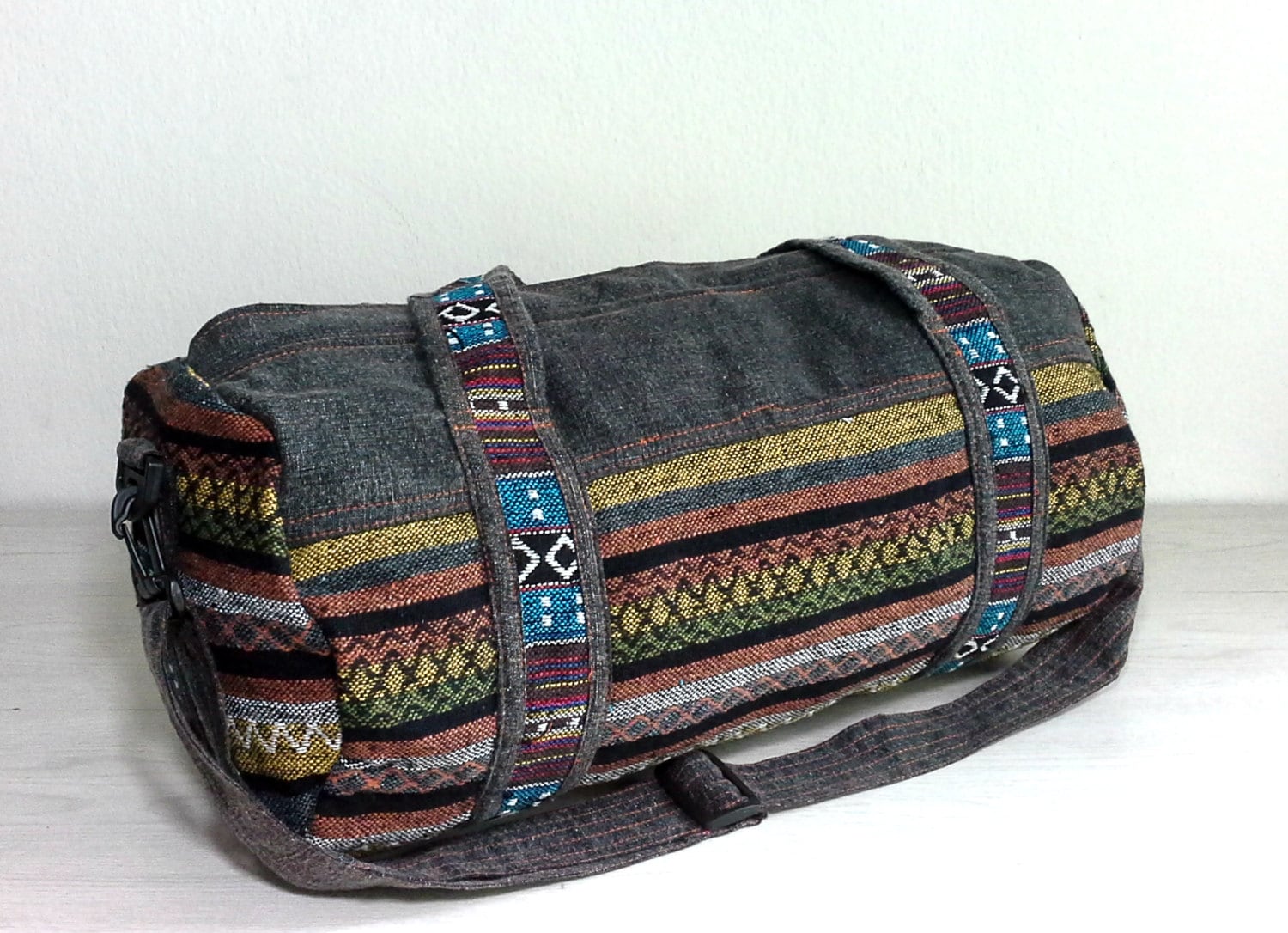 Mini Duffel bag Aztec Weekender bag Lightweight by Tribalover