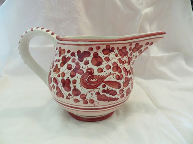 Vintage Deruta Italian Pottery Pitcher La Gioconda – Haute Juice