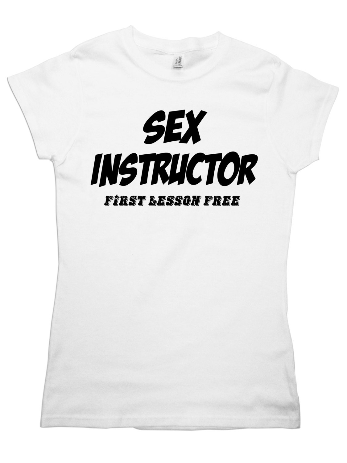 Sex Instructor First Lesson Free Womens T Shirt By Millaco
