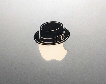 Heisenberg Hat Macbook Decal / Breaking Bad Macbook Pro Sticker