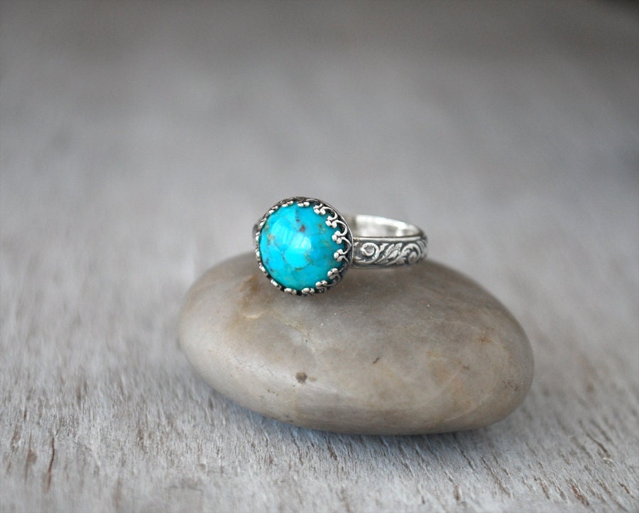 Arizona Turquoise Ring in Sterling Silver Handcrafted