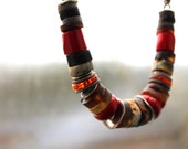Natural Amber Coral Necklace Raw Stone Statement Necklace Red Black Gray Brown Summer Jewelry