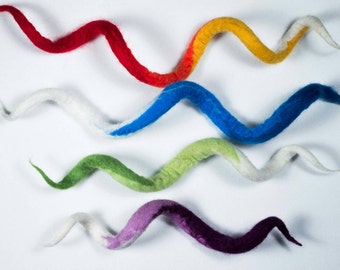 Whimsical Kitty Noodle Cat Toy - Choose your color