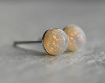 Cupimatch Stainless Steel Round Opal Post Stud Earrings – 3-6mm, 3-4 Pairs