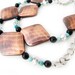 Curtain Tiebacks, Copper Tiebacks, Turquoise Tiebacks, Drapery Tiebacks, Curtain Hold Backs, Beaded Curtain Tiebacks