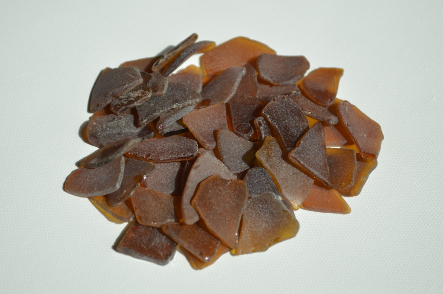 Bulk Sea Glass Amber Brown