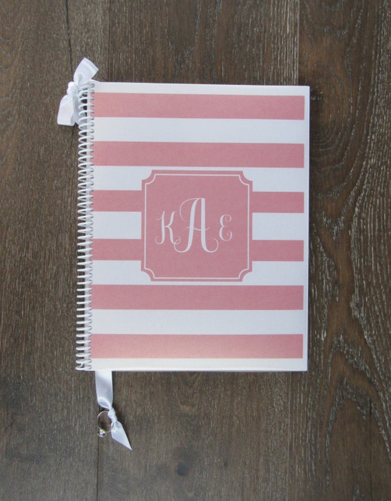 Items similar to Custom Monogrammed Wedding Planner & Organizer Book