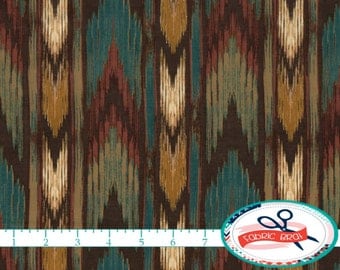 SOUTHWESTERN ARROW Fabric by the Yard, Fat Quarter TEAL & Brown Fabric Southwest Turquoise Fabric Quilting Fabric 100% Cotton Fabric t4-29