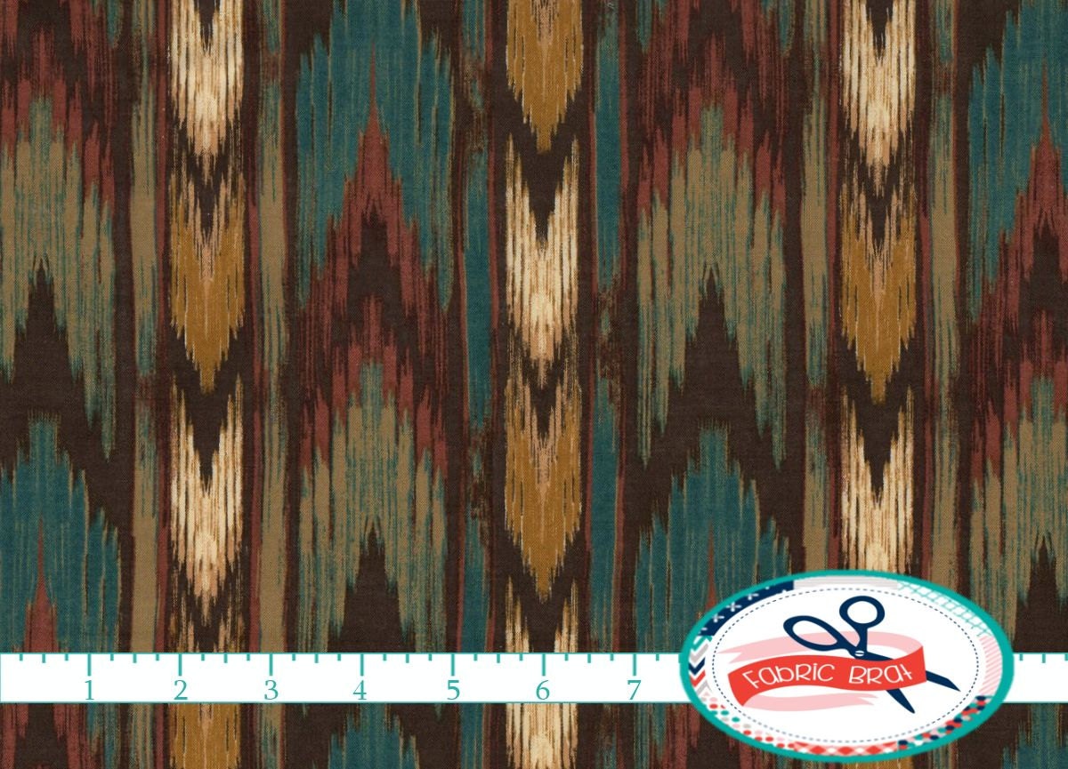 SOUTHWESTERN ARROW Fabric by the Yard Fat Quarter TEAL