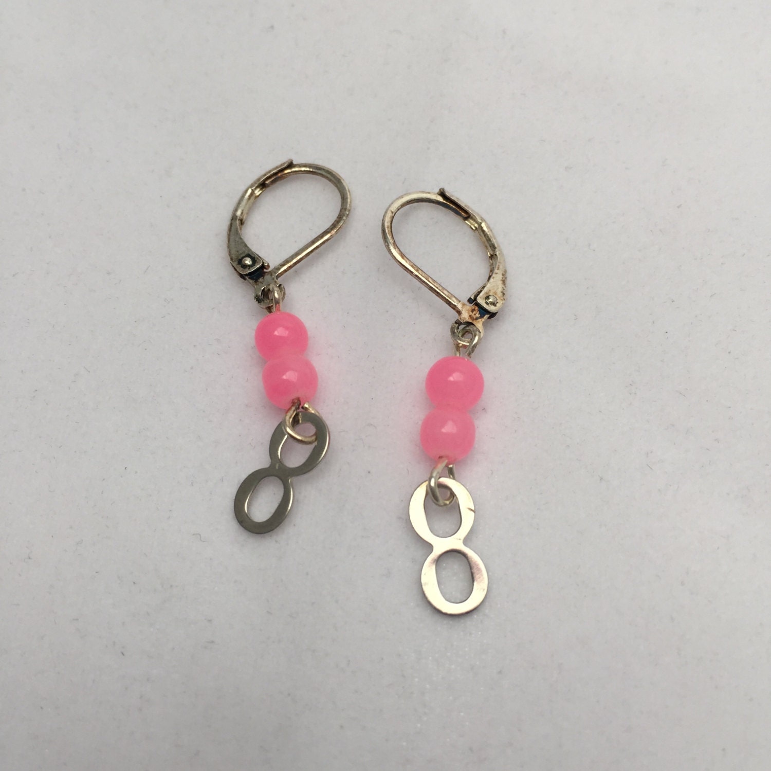 Simple Pink Earrings for your 8 Year Olds Birthday by mrspixipick