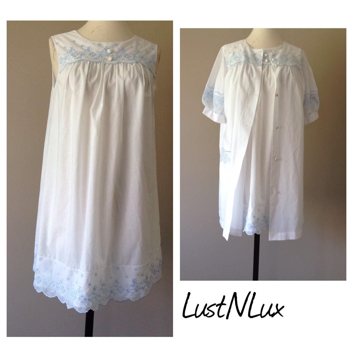 short gown and robe sets