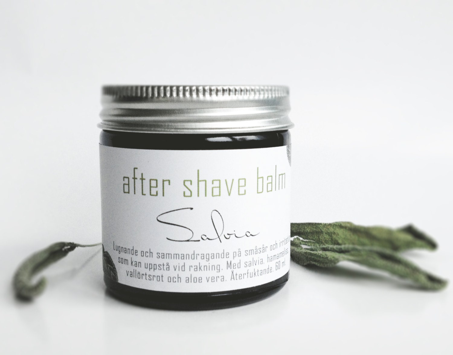 Organic After Shave Balm w Sage Witch Hazel by