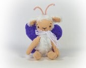 Miniature cotton doll - Sheep Butterfly - 3,5 inch (9 cm) Limited edition