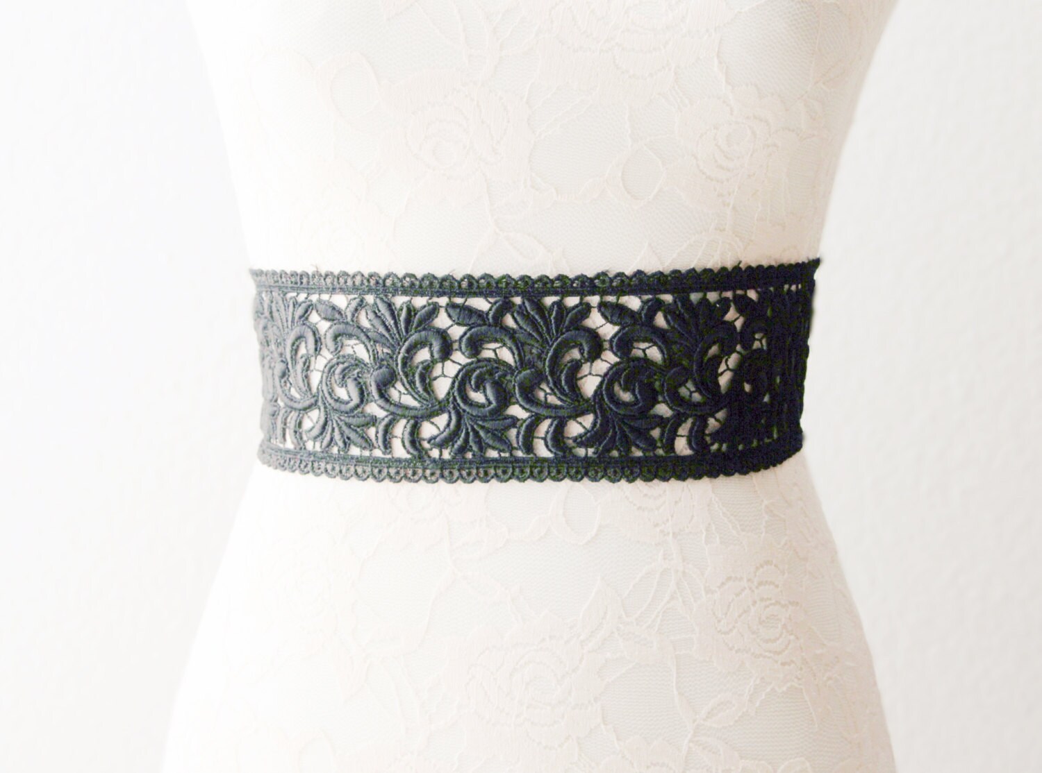Bridal Sash Belt Wedding Dress Belts Sashes Couture Black