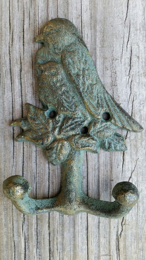 Cast Iron Bird Hook Cast Iron Wall Hook by RoadsideTrunkShow