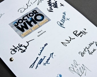 Doctor Who TV Script with Signatures/Autographs Reprint Dr Who Smith and Jones