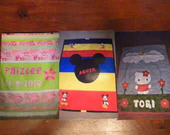Handmade baby quilts MADE TO ORDER contact me prior to purchase
