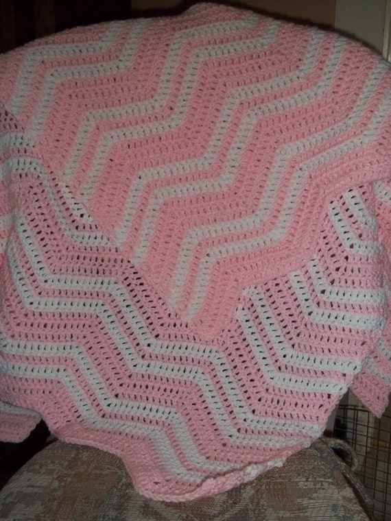 Fuzzy Ripple Baby Blanket by AShoppersExperience on Etsy