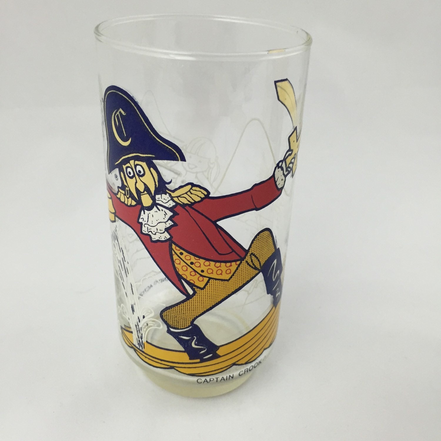 McDonald's Captain Crook 1977 Drinking Glass by MissHennyPennyVtg