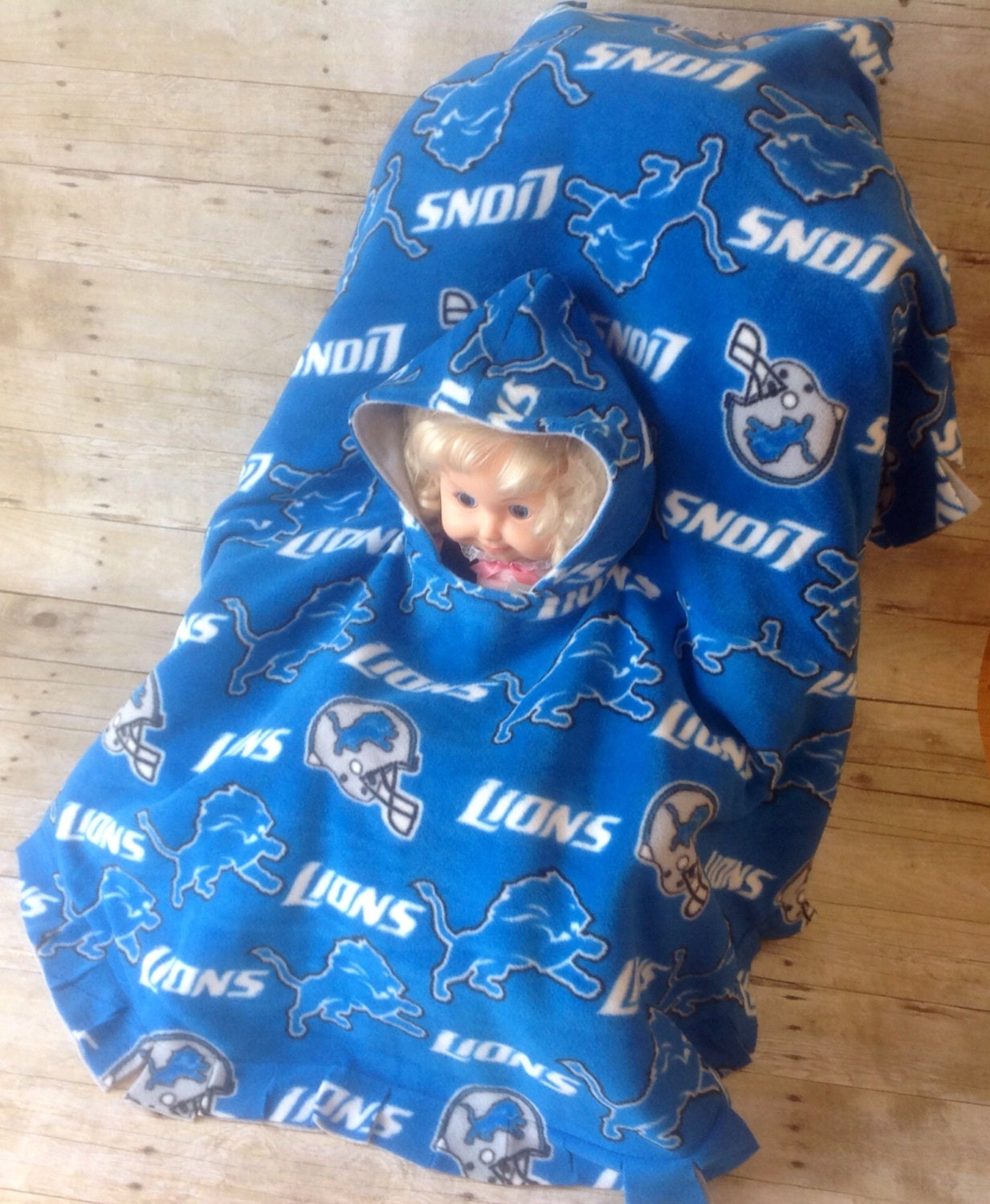 Detroit Lions Toddler Car Seat Poncho