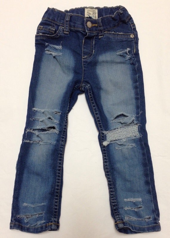 Baby girl/toddler girl distressed skinny fit denim by eNVDenim